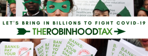 Advert for Robin Hood Tax